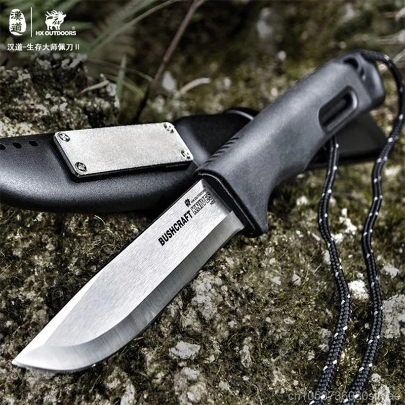 Прямой нож Hando survival II полипропиленовый нескользящий с рукояткой 440 стандартный