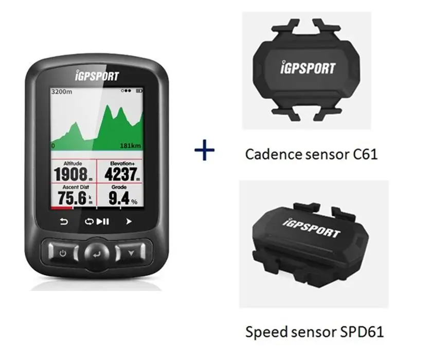 Цветной экран циклический компьютер gps iGS618 i gps порт gps трекер на велосипед навигация Спидометр IPX7 3000 часов хранения данных - Цвет: c