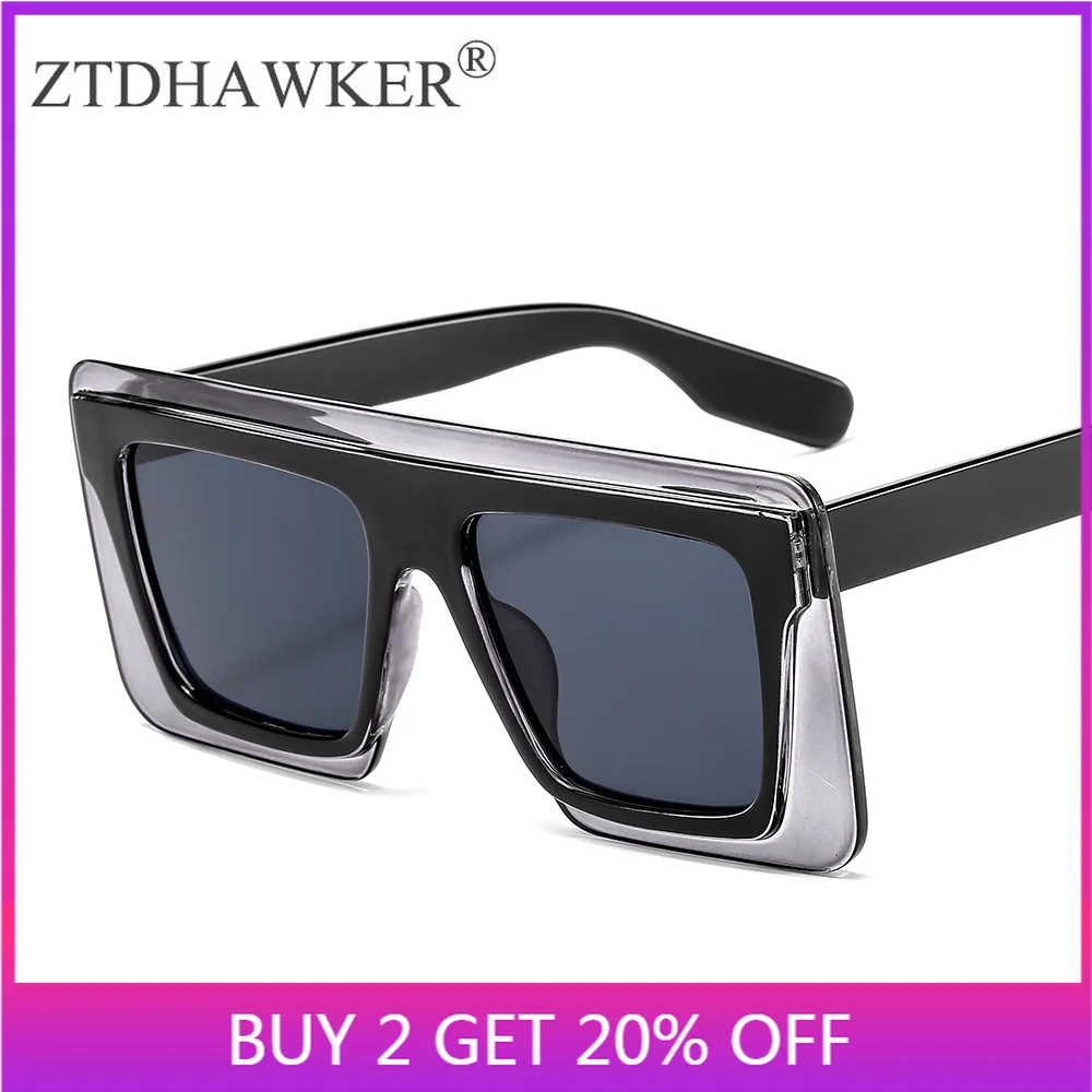 Очки солнцезащитные для мужчин и женщин большая оправа ослепительные