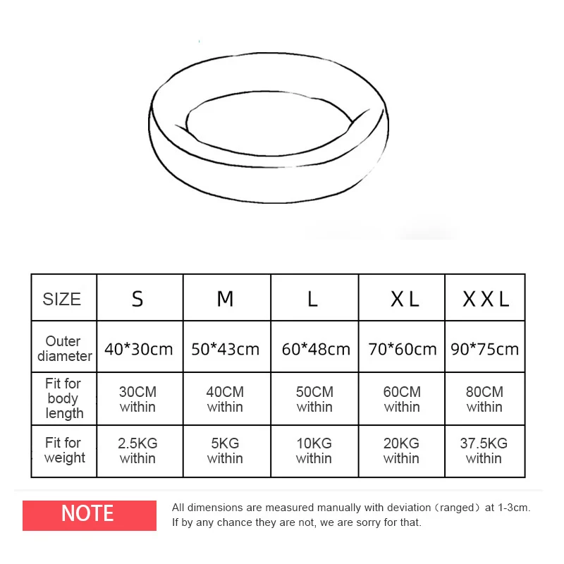 Теплая кровать для собаки удобная круглая подушка сна домашних питомцев