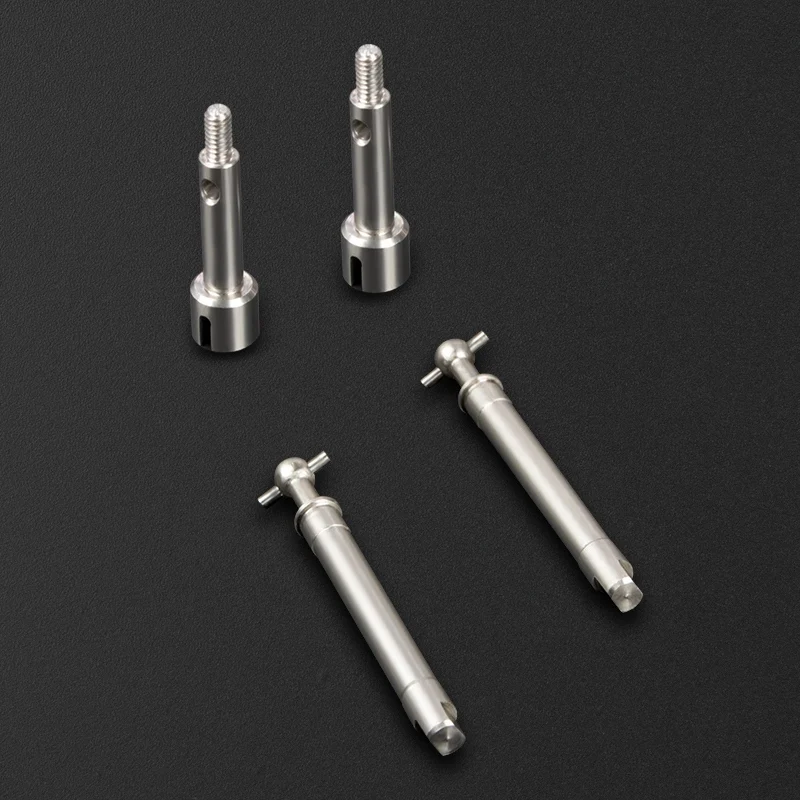 

for Axial SCX24 90081 1/24 RC Crawler Car Steel Metal Front & Rear Axle Drive Shaft CVD Upgrade Parts Accessories