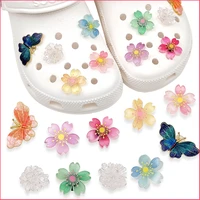 new luminous cherry croc charms designer diy sexy butterfly shoes decaration jibb for croc clogs kids boys women girls gifts