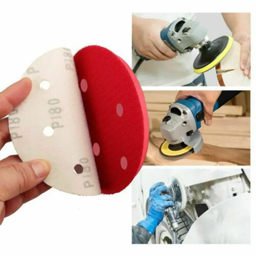 

100Pcs Sanding Discs 5 Inch 8 Hole Dustless Hook And Loop Sanding Disc Sander Round Sandpaper