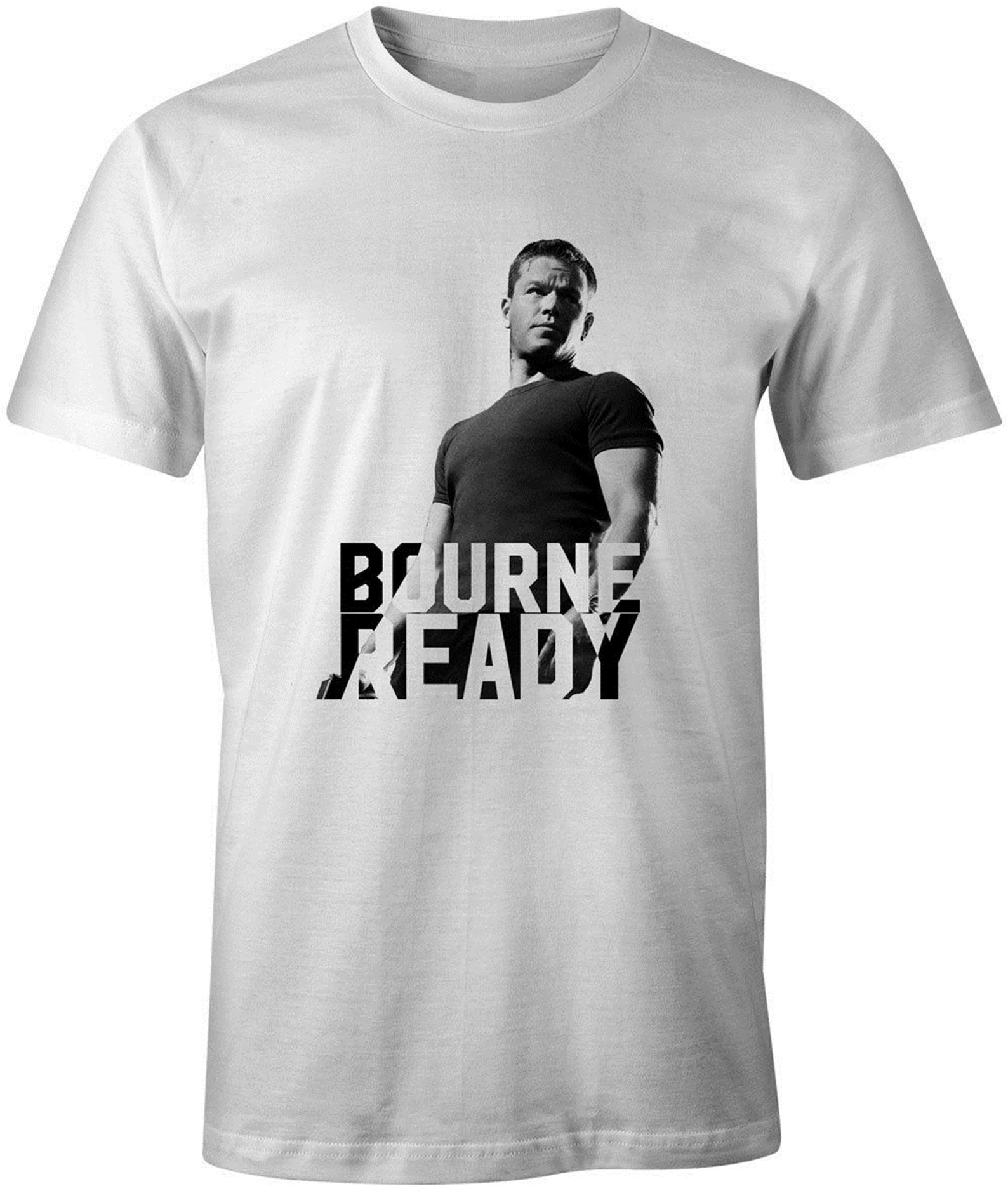 Мужская футболка с забавной цитатой из фильма Борн Ready унисекс для молодежи