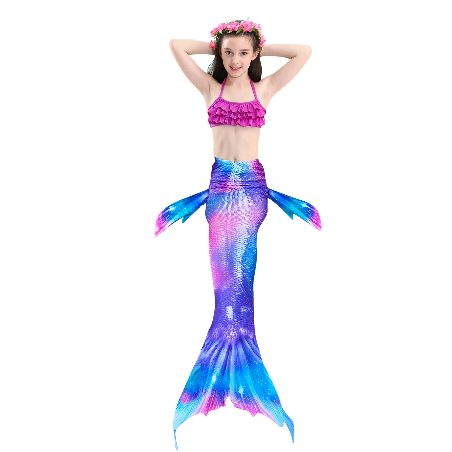 

Children's Mermaid Costumes The Tail of Mermaid Ariel Mermaid Tail Cosplay Girls Swimwear zeemeerminstaart cauda de sereia