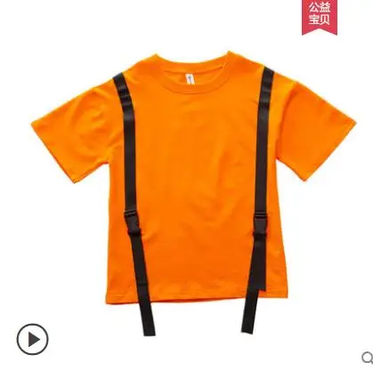 boy tshirt Новые модные детские весенне-Осенние костюмы, штаны повседневные свободные шаровары в черно-белую клетку в стиле хип-хоп, одежда для уличных танцев, брюки с кисточками - Цвет: boy tshirt