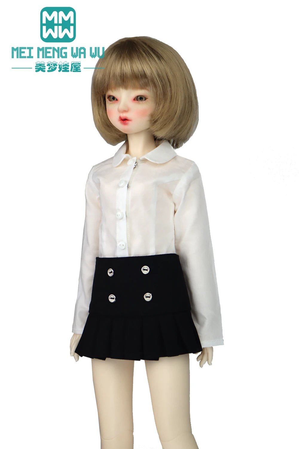 Одежда для куклы BJD подходит 40-65 см 1/4 1/3 SD MSD модная плиссированная юбка в