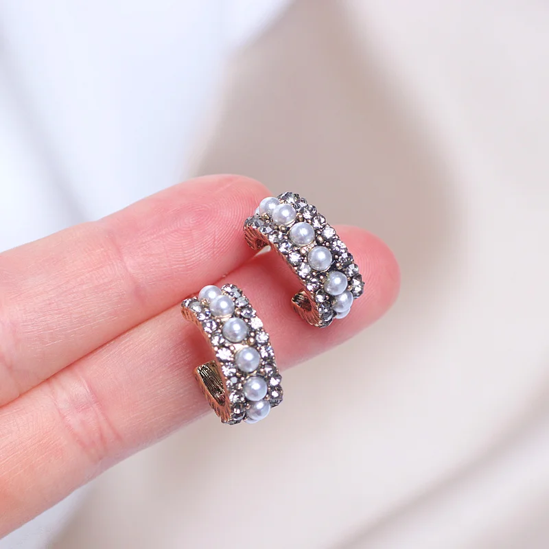 Винтажные антикварные круглые серьги золотого цвета для женщин серьги-кольца с