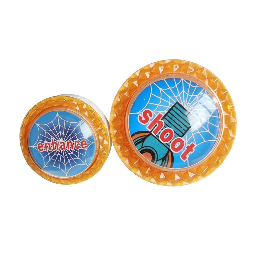 

10 unit 60mm and 45mm arcade Push button switch Led Micro Switch Momentary Button Switch for Fish Hunter Shooting Game Machine