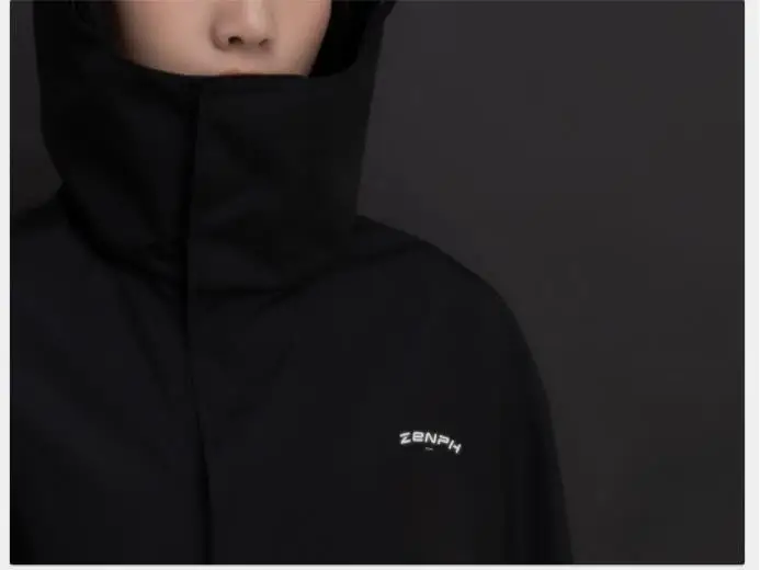 Xiaomi ZENPH Мужская Женская Осенняя модная свободная повседневная куртка с капюшоном ветрозащитная и водонепроницаемая длинная куртка ветровки