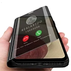 Чехол samsun a12 умный зеркальный флип-чехол для телефона samsung galaxy a12 a 12 sm-a125fdsn 6,5 ''Магнитный чехол-книжка с подставкой