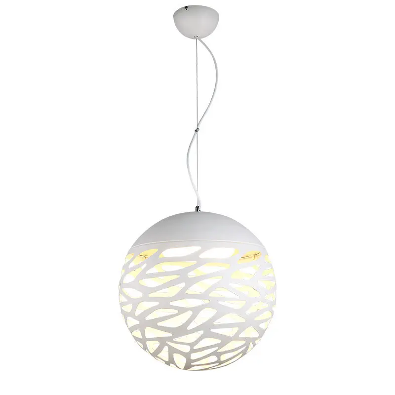 Современный Железный светодиодный подвесной светильник ажурная Металлическая