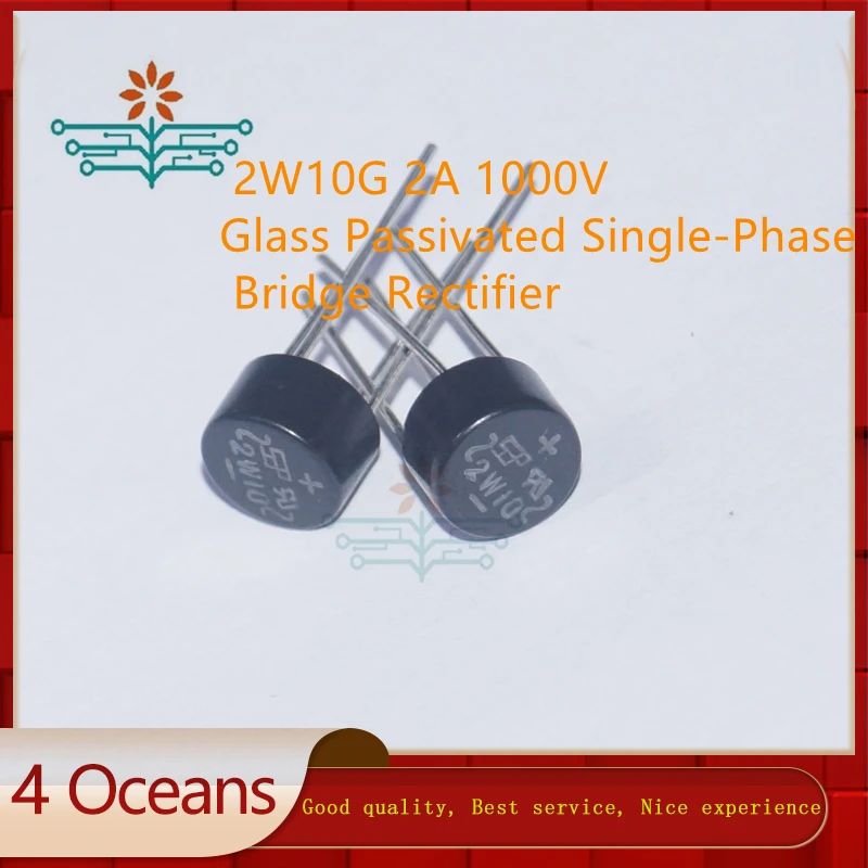 20шт 2W005G 2W01G 2W02G 2W04G 2W06G 2W08G 2W1 0G стеклопассивный однофазный мостовой выпрямитель -