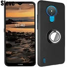 Противоударный чехол для Nokia 1,4, X20, X10, G10, C20, 5,4, 2,4, 3,4, C3, C1 Plus, черный, мягкий, с кольцом-держателем