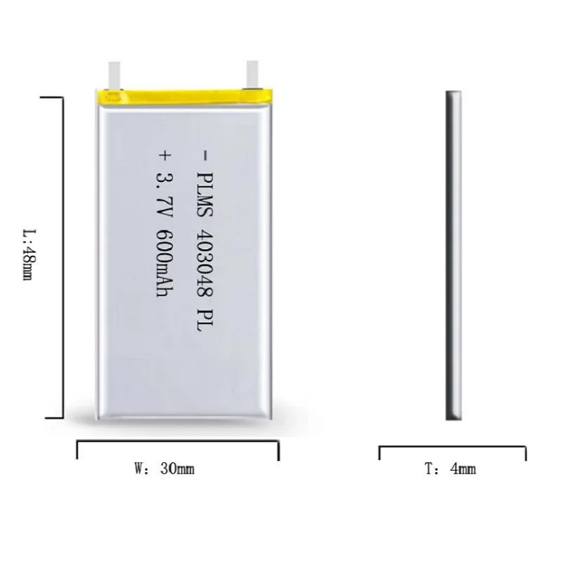 3 7 V 600mAH 403048 PLIB/полимерный литий-ионный/литий-ионный аккумулятор для GPS mp3 mp4