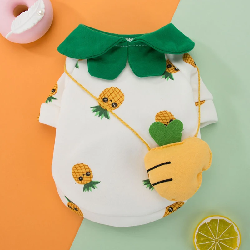 Новинка осень и зима милый свитер щенок собака стерео Рюкзак с ананасами дышащий