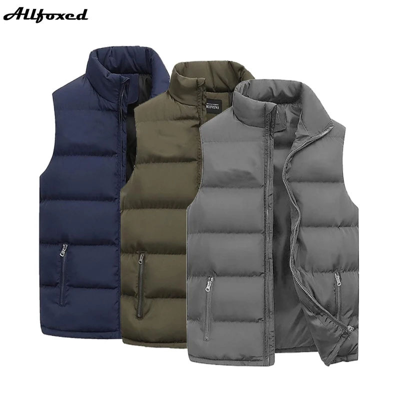 

Брендовая одежда, жилет, куртка, Мужская Осенняя теплая куртка без рукавов, мужской зимний Повседневный жилет, мужской жилет
