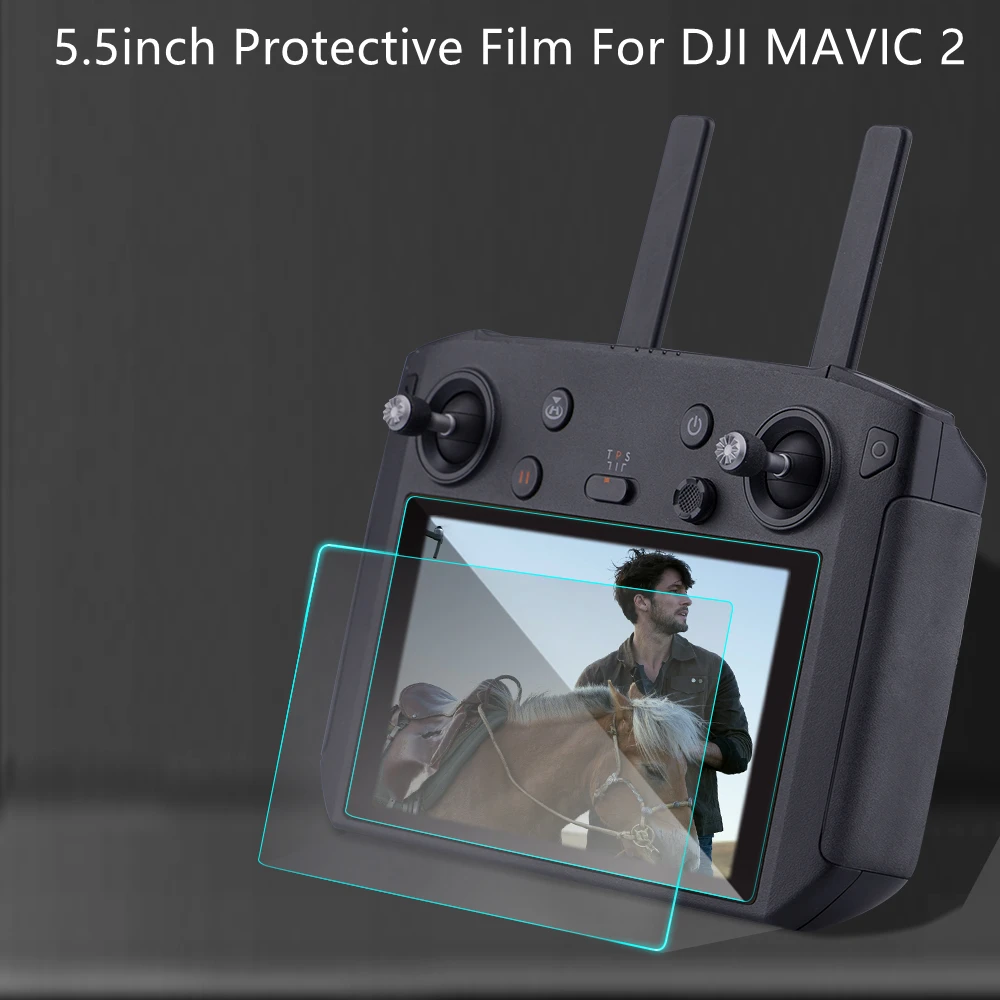 Фото - For DJI MAVIC 3/2 PRO ZOOM Smart Controller Tempered Glass 5.5inch Anti-Scratch Protective Film for Remote Control with Screen silicone protective cover for dji mavic 2 smart controller accessories with sunhood anti scratch case