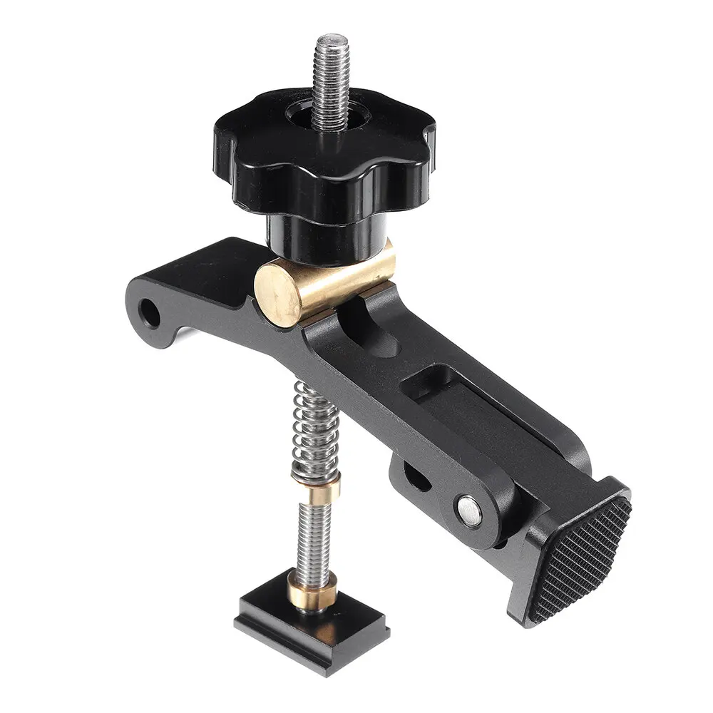 

Upgrade Adjustable Quick Acting Hold Down Clamp Aluminum Alloy T-Slot T-Track Clamp Set Woodworking Tool for Woodworking Table