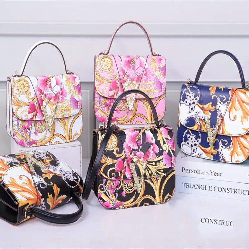 2021New Fashion Famous Luxury Brand Printed Ladies Purse and Handbag High Quality Leather Crossbody Shoulder Bag Grand Sac Femme