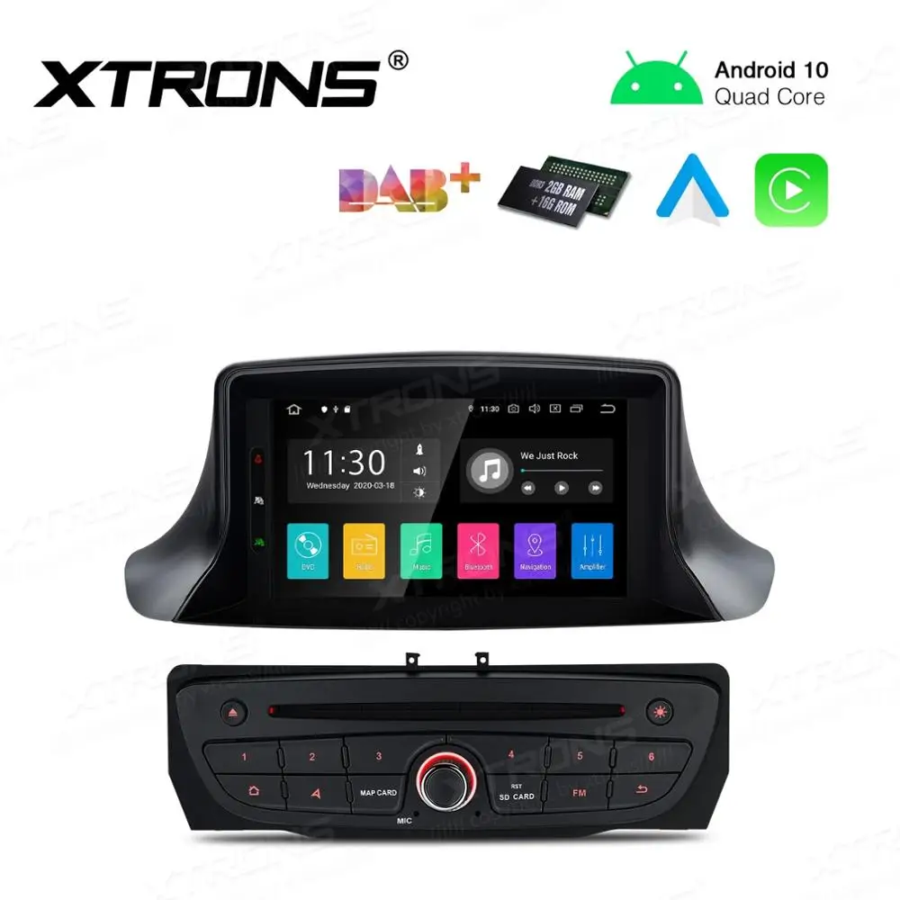 7&quot Android 10.0 OS Car DVD Multimedia GPS System for Renault Megane III / Fluence 2007 2008 2009 2010 2011 2012 2013 2014 2015 |