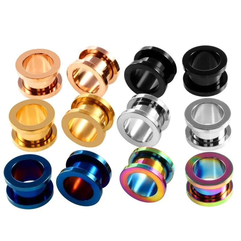 1 шт. стальная Пинна для ушей двойной Гудок Расширения тела пирсинг ювелирные