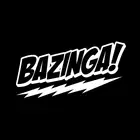 15,2 см * 7,8 см Bazinga! Креативное украшение Автомобильная наклейка Переводные черные серебряные виниловые аксессуары