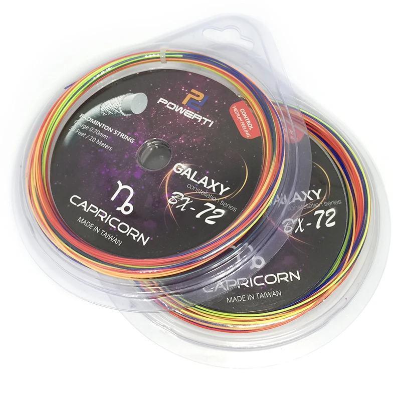 

5PCS-0.70mm Badminton Racket String Rainbow Badminton Accessories Stringing Machine 12M-BX72 POWERTI