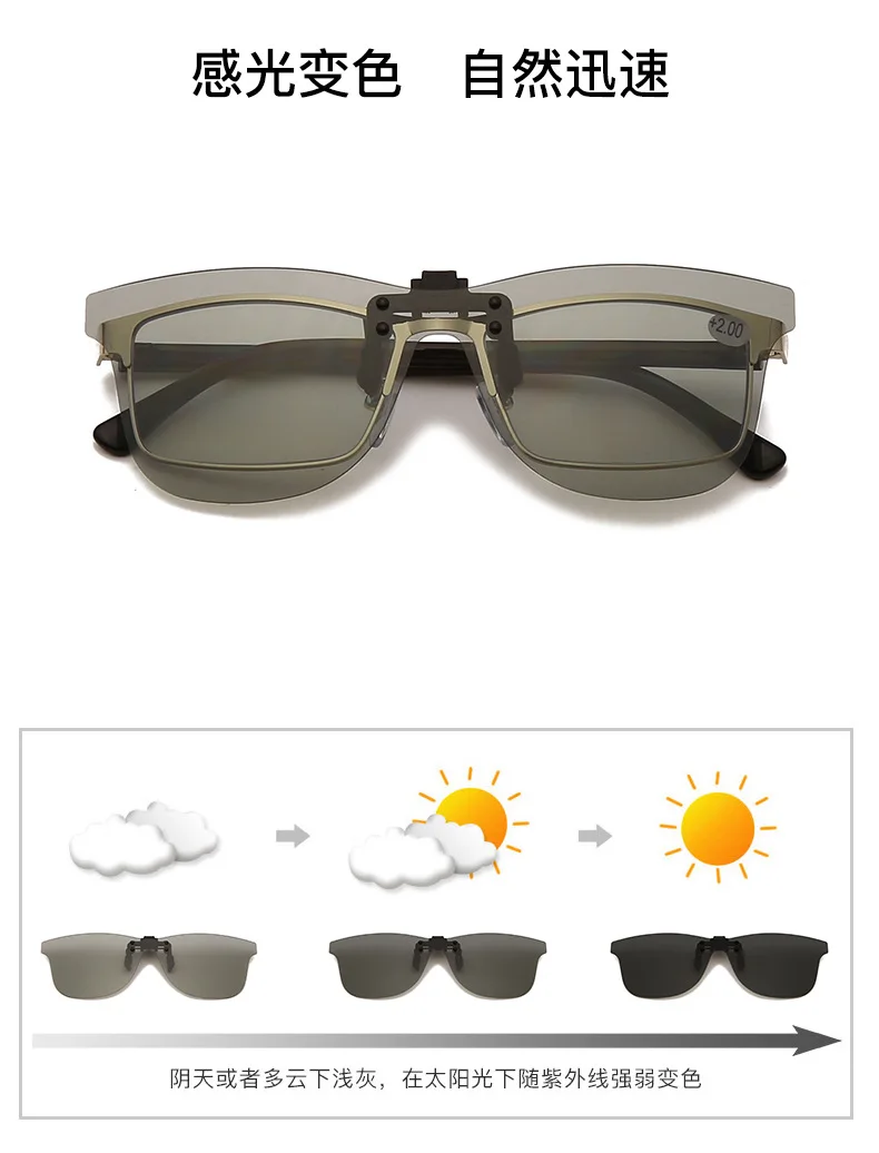 

Clip on Flip up Polarized Lens For Prescription Glasses Women Men Square Driving Glasses UV400 Sunglasses gafas de sol