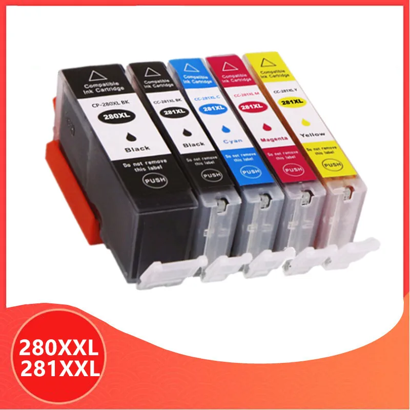 Совместимый PGI 280 280XXL 281XXL для Canon CLI 281 PGI280 CLI281 чернильный картридж PIXMA TR7520 TR8520 TS6120