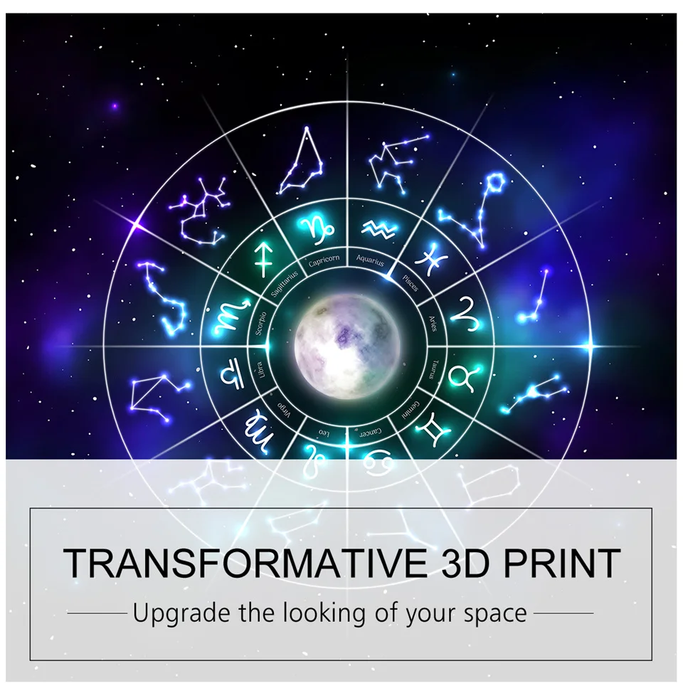 Занавески BeddingOutlet с двенадцатью созвездиями для гостиной галактические звезды
