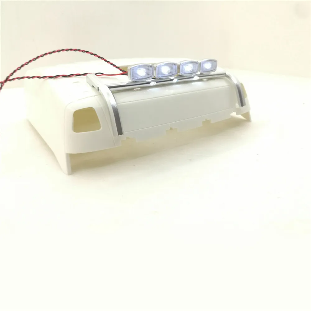 

Spotlight LED Roof Lights Lamp Bar for Tamiya 1/14 RC FH16 6X4 Timber Truck 8X8 Globetrotter FH12 750 Tractor Kit 56360