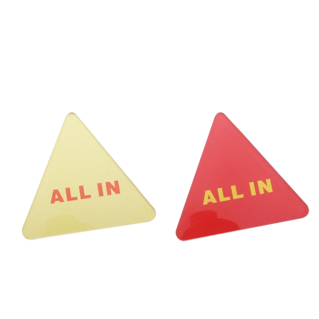 

1pc All-in Dealer Button Poker Chips Triangle Roulette Game Accs Parts