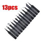 Наконечники для паяльника 13 шт.лот 900M-T, черные бессвинцовые наконечники для паяльника, паяльная станция, инструменты для переделки