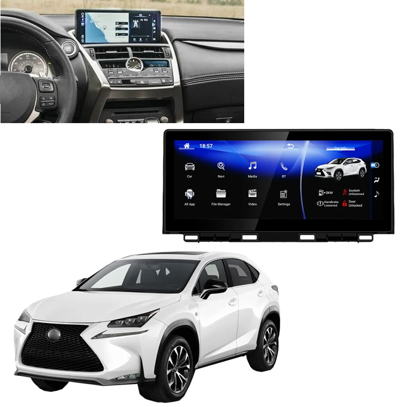 LiisLee автомобильный мультимедийный плеер GPS аудио радио для Lexus NX 300h AZ10 2018 ~ 2019 CarPlay