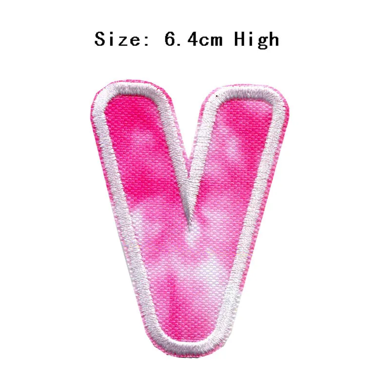 Новое поступление 2022 розовые 3D Строительные 26-буквенные вышитые нашивки с