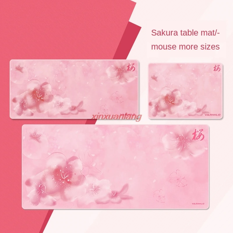 

Varmilo Sakura Mouse Pad Edging E-Sports Game Table Pad Pink Girl's Mouse Pad