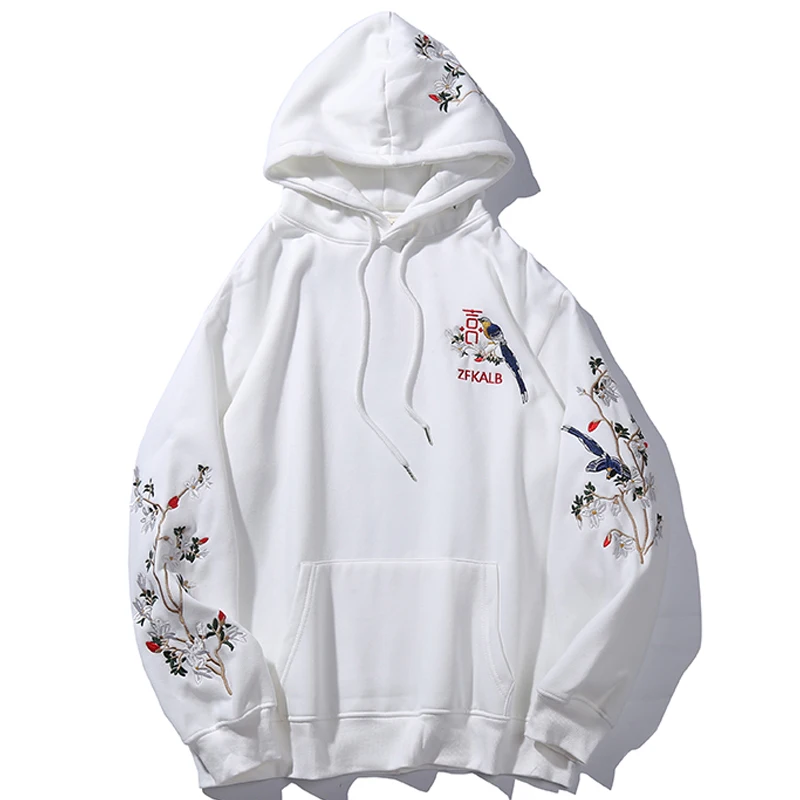 

HISTREX 2022 Hoodie Men 100% Cotton Embroidery bird tree Homme Male Fashion Felpe Coats Skateboards Clothing Mens Mens Hoodies