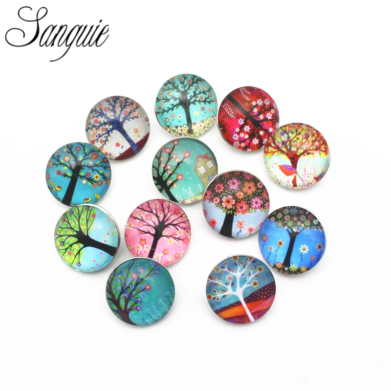 

20 шт./лот note life tree 18 мм пуговицы с принтом стеклянные пуговицы подходят для самодельных браслетов 18 мм Сменные пуговицы ювелирные изделия