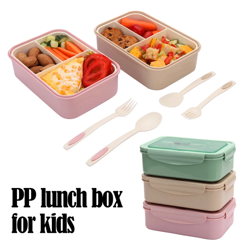 2 или 1 Bento Box для детей герметичный Ланч-бокс Microwavable контейнеры для еды большой ящик для хранения с отсеками