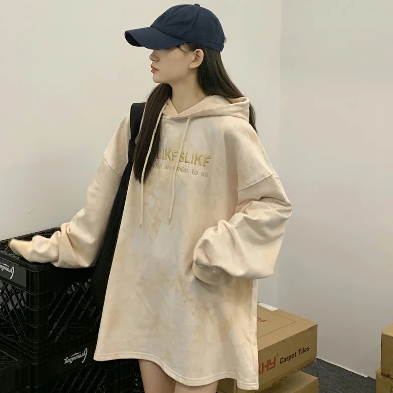

Thin Tie-Dyed Sweater Women's Loose Korean Style Loose