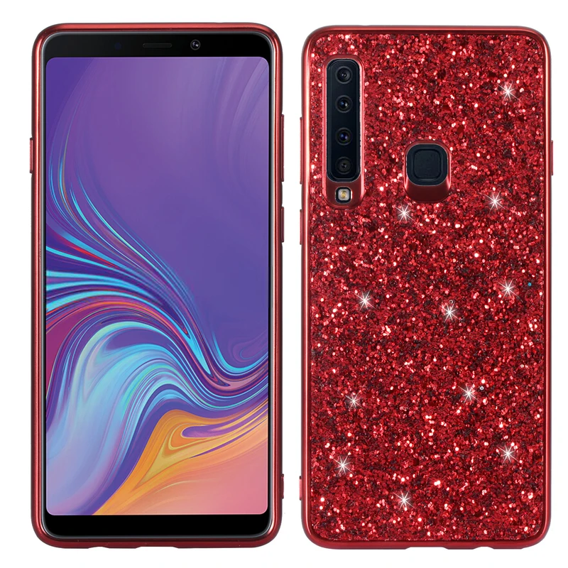 

For SamSung A9 2018 Case fashion luxury flash Glitter diamond shockproof Back Cover For SamSung A9S A9 Star Pro A920 Phone Cases