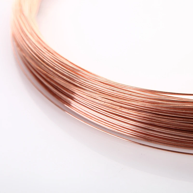 

T2 Copper Line Bare Wire Red Copper Wire Diameter 0.2/0.3/0.4/0.5/0.6/0.7/0.8/1/1.2/1.4/1.5~4.5mm 99.9% Pure Copper Wire