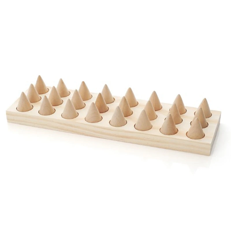 Бамбуковые деревянные кольца кронштейны ювелирные изделия стенд дисплей