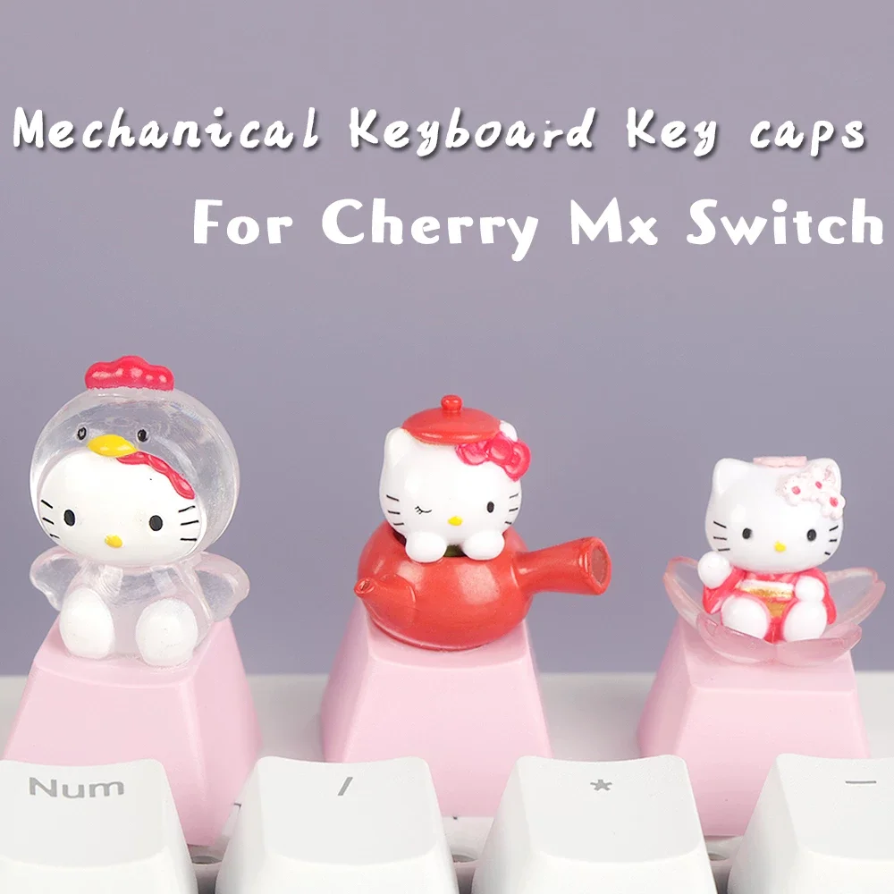 

Механическая клавиатура, прозрачная, розовая, мультяшная красивая девушка