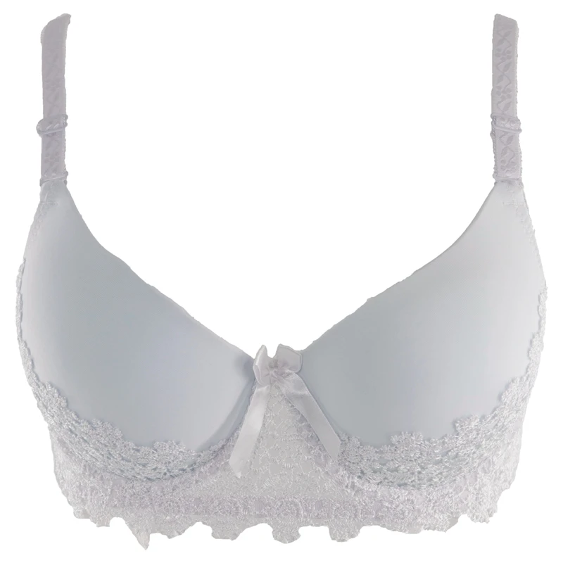 C9-White Beauwear Big Size Lace Bralette Padded Push Up Bra Lingerie Plus Size Sexy Brassiere Underwear Padded B C Bh Plus Bras for Women - Color: C9-White