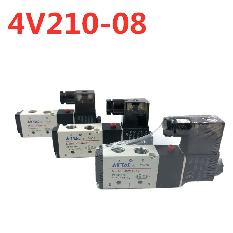 5Way 2 положения Airtac Электрический электромагнитный клапан 4V210 08 1/4 &quotРазмер порта
