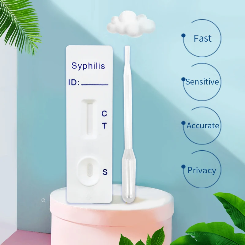 Кассета для быстрого теста на сифилис тест венерейные заболевания полоска кровь