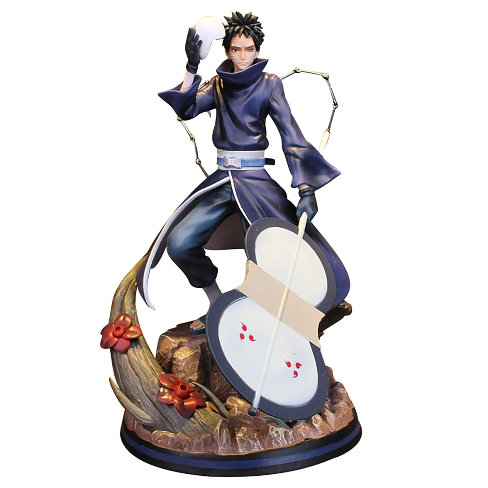 Наруто Shippuden аниме GK фигурку модель Uchiha Obito Tobi ПВХ 31 см Статуя Коллекционная