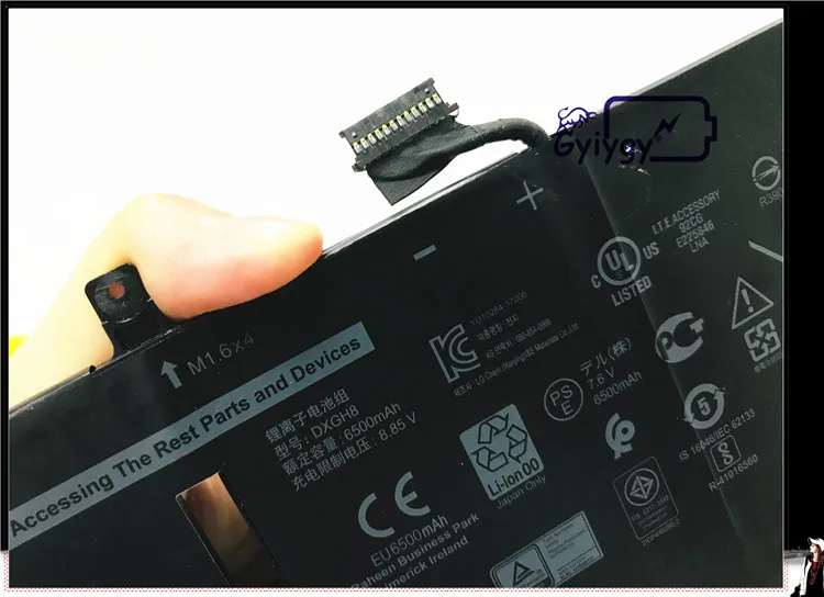 DXGH8 Батарея G8VCF H754V для Dell XPS 13 9370 серии P82G H754V 0H754V P82G001